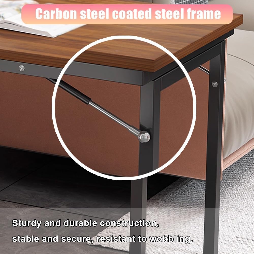 Brown Wall Mount Flip Folding Dining Desk
