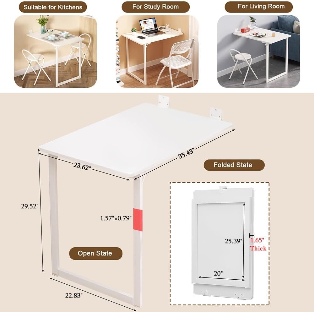 Decorative Wall Drop Leaf Folding Table Desk