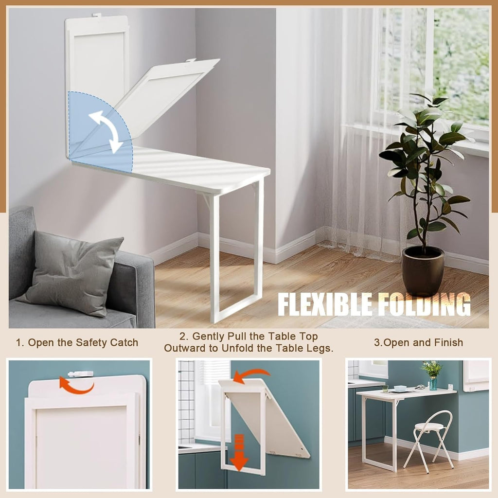 Decorative Wall Drop Leaf Folding Table Desk