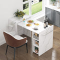 White Wall Mount Foldable Storage Dining Table