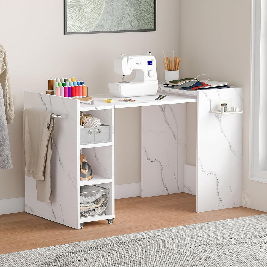 White Wall Mount Foldable Storage Dining Table